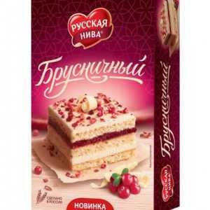Торт русская нива “брусничный”